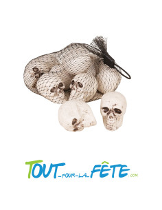 12 crânes en plastique pour décorer vos soirées Halloween !