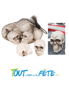 12 crânes en plastique pour décorer vos soirées Halloween ! 2