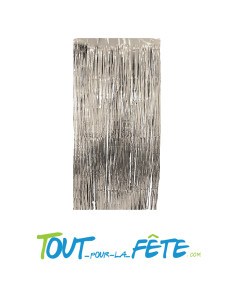 Rideau à frange scintillant métallisé 240cm x 100cm déco mur, photobooth 2