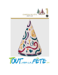 Lot de 6 chapeaux de fête en forme de cône ( chapeaux pointus ) multicolores 2