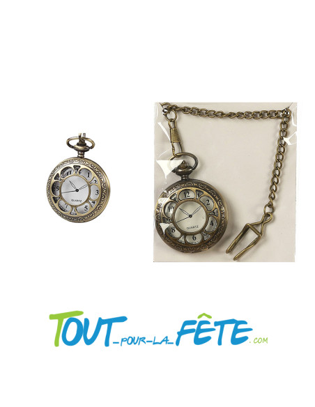 Montre de poche / a gousset or pour gentlemen, aristocrate ou steampunk