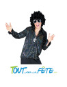 Chemise disco a sequin noir taille adulte année 70 année 80