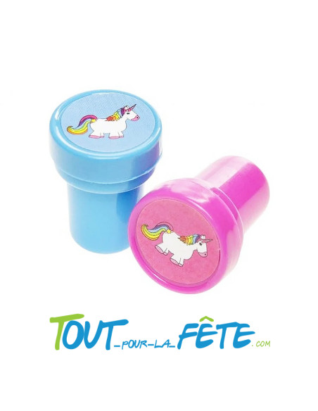 Tampon encreur à imprimer motif licorne ludique et tendance