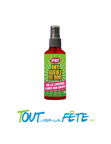 Spray humoristique anti gueule de bois ( pour le lendemain de soirée arrosées ! )