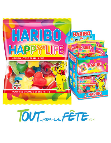 Mini sachet Haribo happy life 40g pour les grands et les petits!