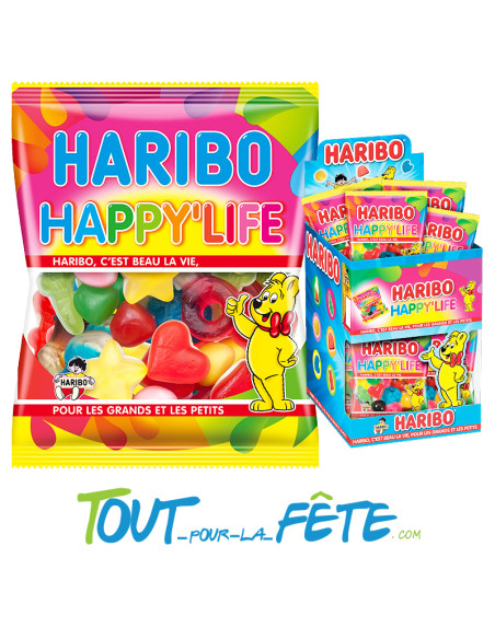 Mini sachet Haribo happy life 40g pour les grands et les petits!