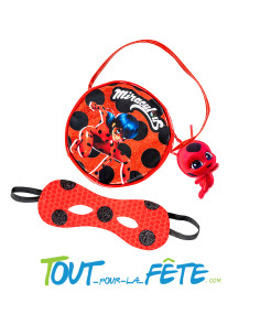 Kit d'accessoire Miraculous Ladybug (masque, sac avec mini tiki) enfant