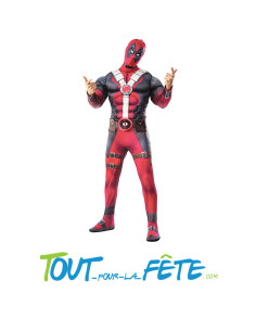 Déguisement de super héros Deadpool taille unique Marvel licence officielle