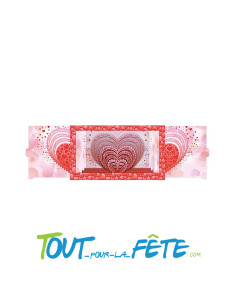 Carte 3D "Coeur rouge" carte petit théâtre avec enveloppe