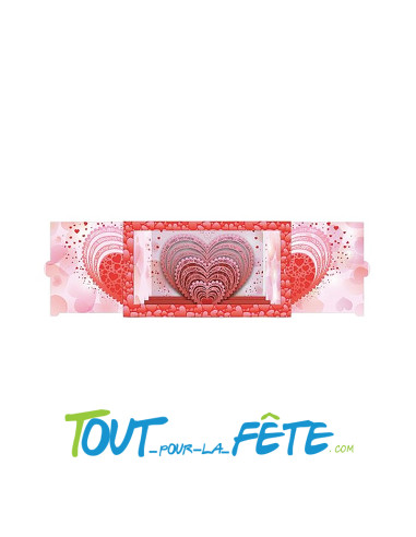 Carte 3D "Coeur rouge" carte petit théâtre avec enveloppe
