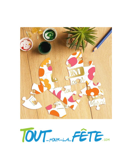 Puzzle affectif atsem carte petit théâtre 3d avec enveloppe