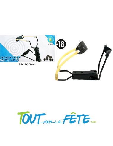 Fronde / lancer pierre sportif avec poignée en polyester 13 cm