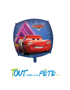 Ballon aluminium carré Cars© 43cm gonflage air hélium 2