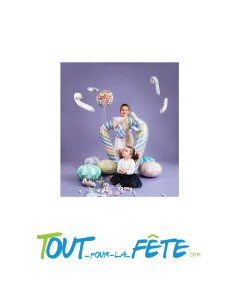 Ballon aluminium rond bonbon vert 91 cm air ou hélium 2