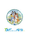 Ballon en aluminium rond Bluey et bingo 46 cm licence officielle