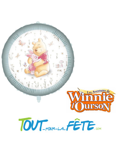 Ballon en aluminium Disney Winnie l'Ourson 46cm Licence officielle