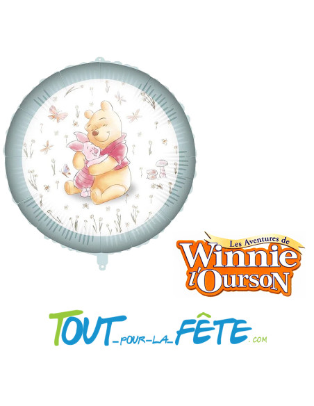 Ballon en aluminium Disney Winnie l'Ourson 46cm Licence officielle