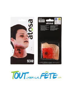 Effet cicatrice avec colle adhésif 24 cm x 11 cm 2