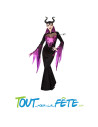 Déguisement reine maléfique noir et violet taille adulte