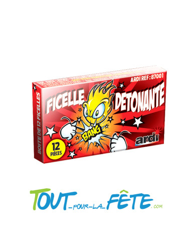 Boite de 12 ficelles détonantes (tirer sur les 2 extrémité d'un coup sec)