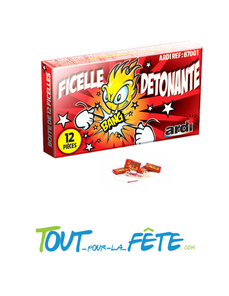 Boite de 12 ficelles détonantes (tirer sur les 2 extrémité d'un coup sec)