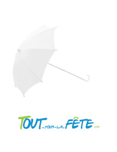 Parapluie ombrelle blanc 60cm mariage ou décoration 2