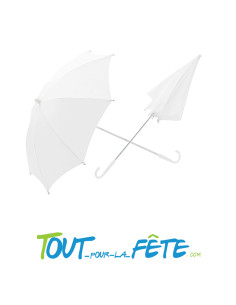 Parapluie ombrelle blanc 60cm mariage ou décoration