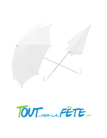 Parapluie ombrelle blanc 60cm mariage ou décoration