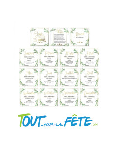 Jeu des 12 mois pour mariage "vive les mariés" ( 14 cartes ) 2