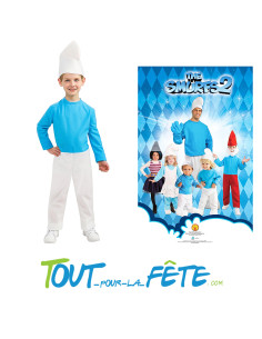 Déguisement de Schtroumpf taille enfant 3 éléments 2