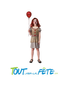 Costume clown maléfique" ça " horreur taille enfant fille
