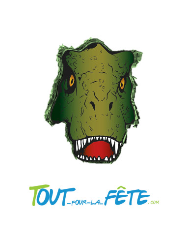 Piñata Dinosaure T-Rex a remplir 42cm x 7.5cm x 25 cm