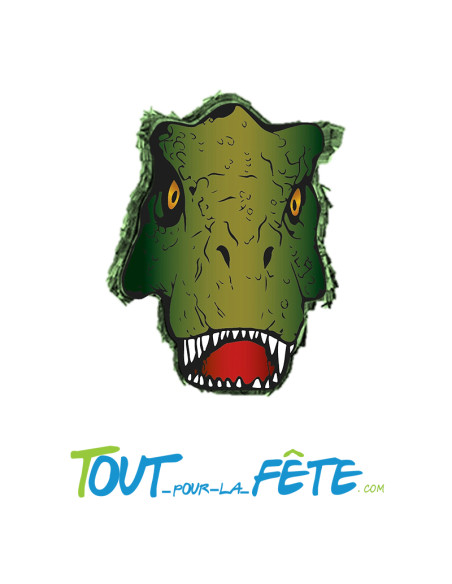 Piñata Dinosaure T-Rex a remplir 42cm x 7.5cm x 25 cm