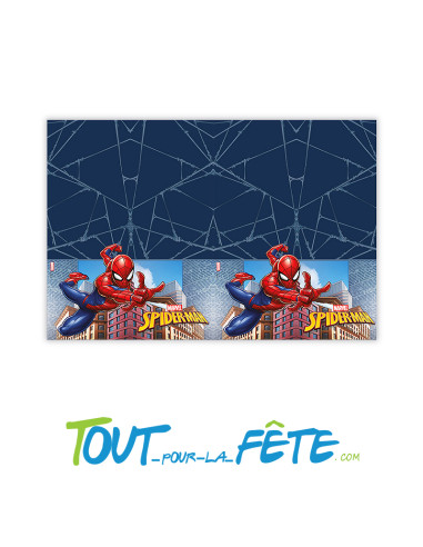 Nappe en papier Spider-man 120cm x 180cm sous licence officielle Marvel
