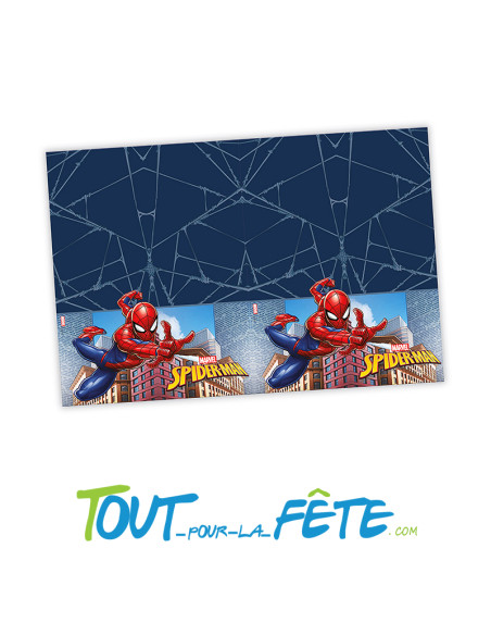 Nappe en papier Spider-man 120cm x 180cm sous licence officielle Marvel
