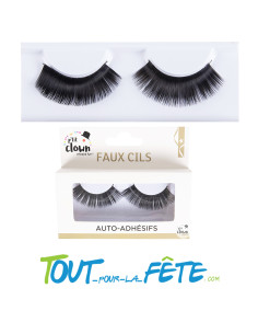 Faux cils noirs avec une fine bande adhésive 2