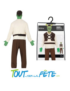 Déguisement ogre vert Schrek taille adulte pour homme ( t-shirt avec gilet , ceinture et pantalon ) 2