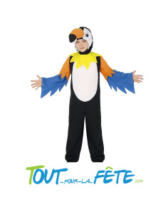 Déguisement de toucan exotique pour enfant ( combinaison - capuche )