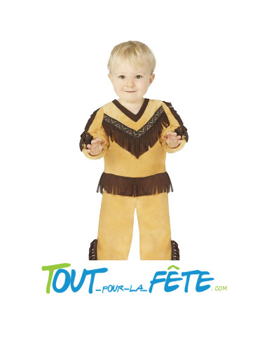 Déguisement d'indien pour bébé ( t shirt - pantalon ) 18/24 mois