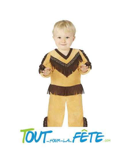 Déguisement d'indien pour bébé ( t shirt - pantalon ) 18/24 mois