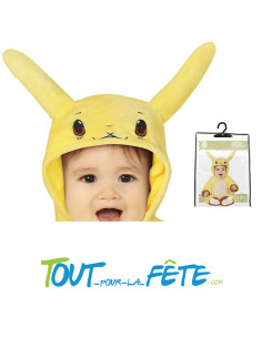 Déguisement Pikachu Pokemon pour bébé ( combinaison à capuche et chaussons) 12/18 mois - 18/24 mois 2