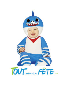 Déguisement Baby shark ( requin ) pour bébé ( combinaison + cagoule ) 12/18 mois - 18/24 mois