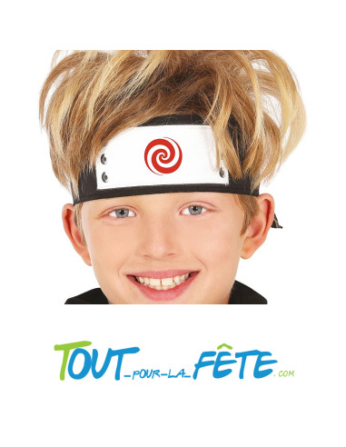 Bandeau style Naruto ninja (manga) taille unique pour enfant ( accessoire déguisement )