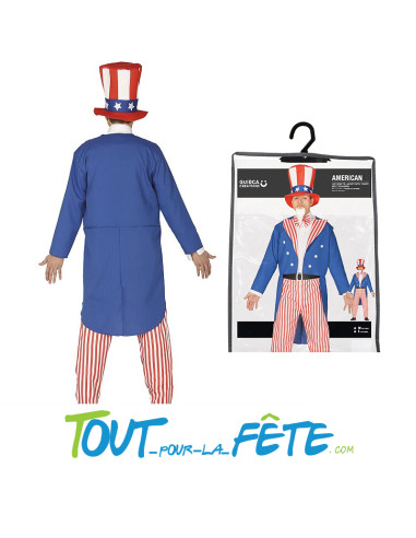 Déguisement Oncle Sam "Mr Amérique" pour homme taille adulte