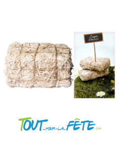 Mini botte de paille couleur naturel 9cm x 4cm x 4cm 2