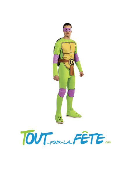 Déguisement de tortue ninja Donatello avec carapace a rembourrée taille adulte