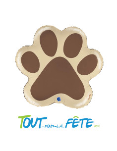 Ballon aluminium patte de chien ou d'ours 61cm 2
