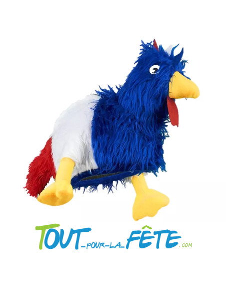 Chapeau coq France tricolore bleu, blanc, rouge taille adulte supporter