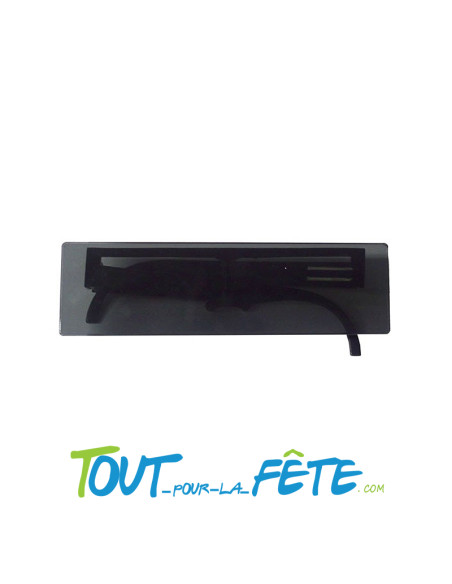 Lunettes gag effet écran noir taille unique ( accessoire déguisement )