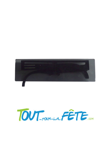 Lunettes gag effet écran noir taille unique ( accessoire déguisement )